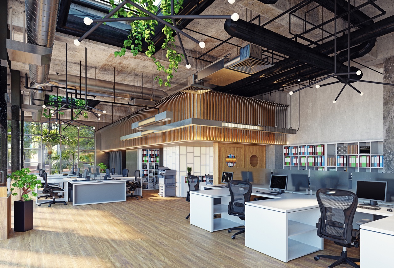 Plateau de bureaux des années 80, avant transformation