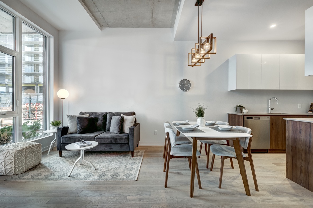 Appartement traversant livré, après transformation